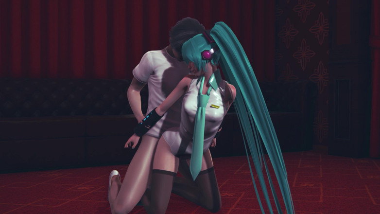 Waifu club 3D: Miku got her ass fucked in a strip club