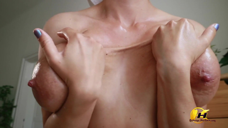 Katerina Hartlova: Busty MILF Katerina Hartlova bouncing her huge tits and use...