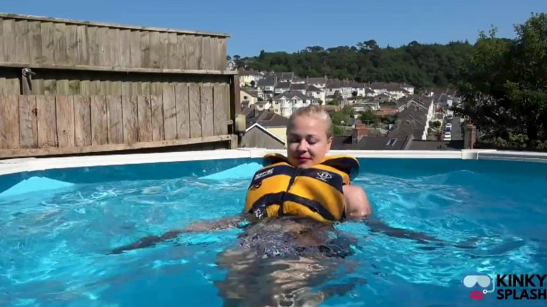 UKCuteGirl Lucy Lauren: Tight Lifejacket Tease - Bikini Brat in the Pool
