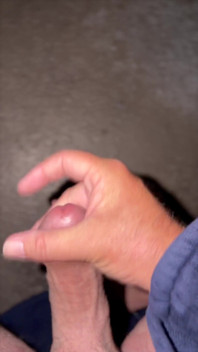 Balcony Wank Precum Dip in My Coffee