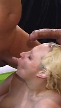 Piss Orgy with Blonde Cum Slut Dany Sun