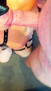 Big Tit MILF Sucking Bosses Cock and Taking a Facial