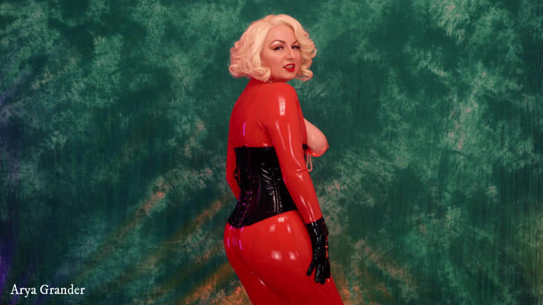 Arya Grander: Latex JOI in French!