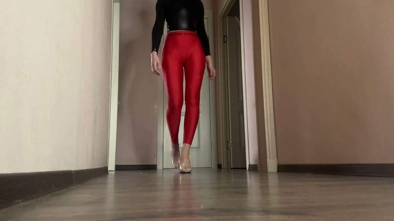 Skinny_lady69: Snapy na podpatek, Těsné legíny Domme Seamless Loop