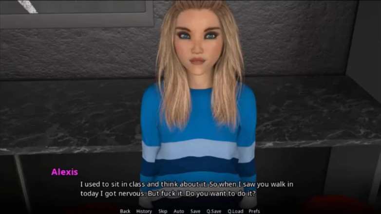 Visual Novels: WVM stars university part 15 - fuck waitress in mouth in toilet