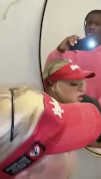 Quick Toilet BBC Fuck with My Blonde PAWG Coworker at Work