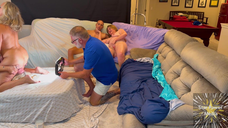 Off The Record: After-hours Filth: a Late-night Swinger Orgy with 3 Studs and 4 Sluts