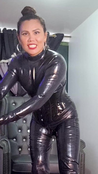 Latex Mistress Dominafire Anal Training Her Sissy Slut