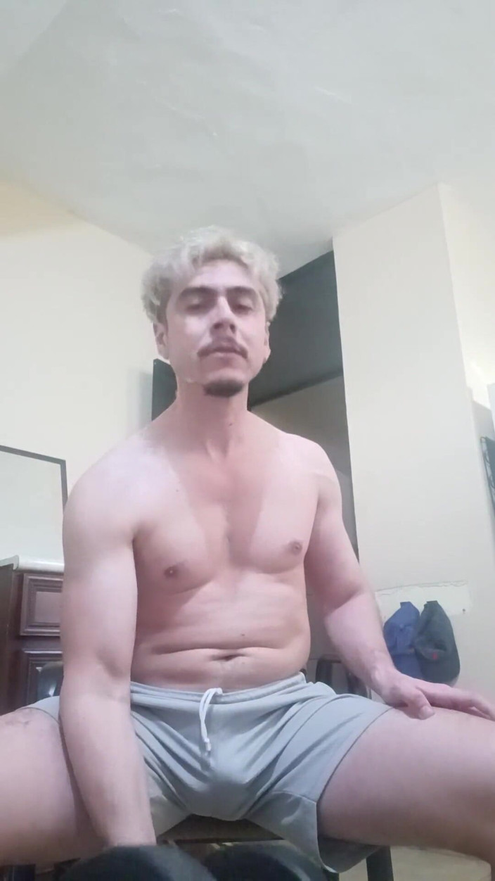 Tabasco Jake: Handsome Stud Flexing and Working Out Naked