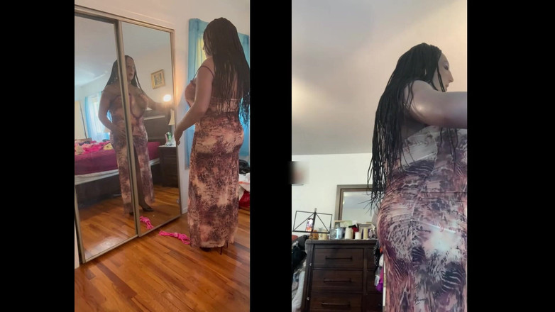 Deanna Doll: Danae si cewek semok kulit hitam lagi asik menari bugil...