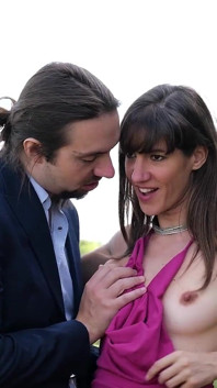 Lety Howl Gets Her Ass Fucked in a Field in the Middle of Nature by Her Taxi Driver.