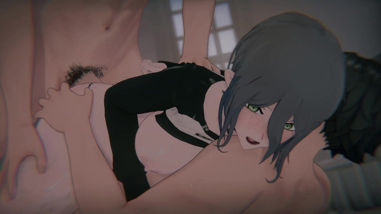 Tomu aisuman: [chainsaw Man] - Reze Detonation Cancelled (bound Assassin Girl &amp; POV Sandwich DP) (4k/60fps)