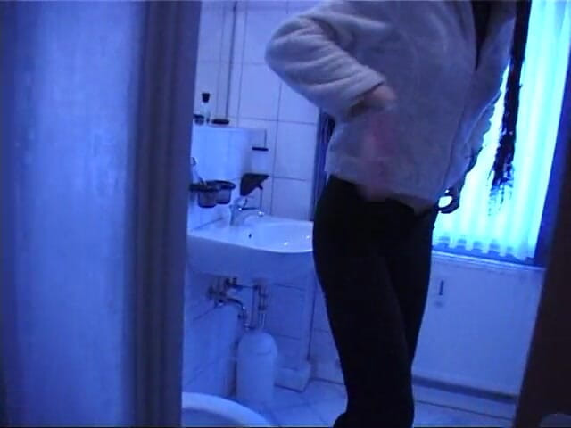 Lucky Cooch: Interview with the cute teen in the bathroom