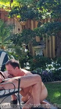 Stepdaddy Jay Taylor Gets Backyard Blowjob