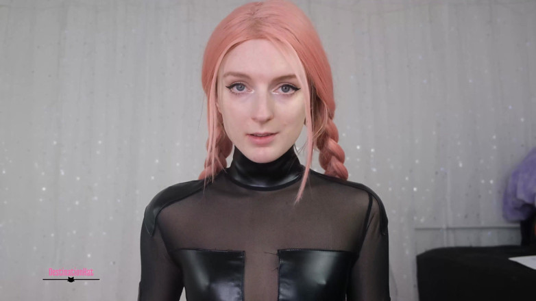 Destination Kat: Shiny Bodysuit JOI
