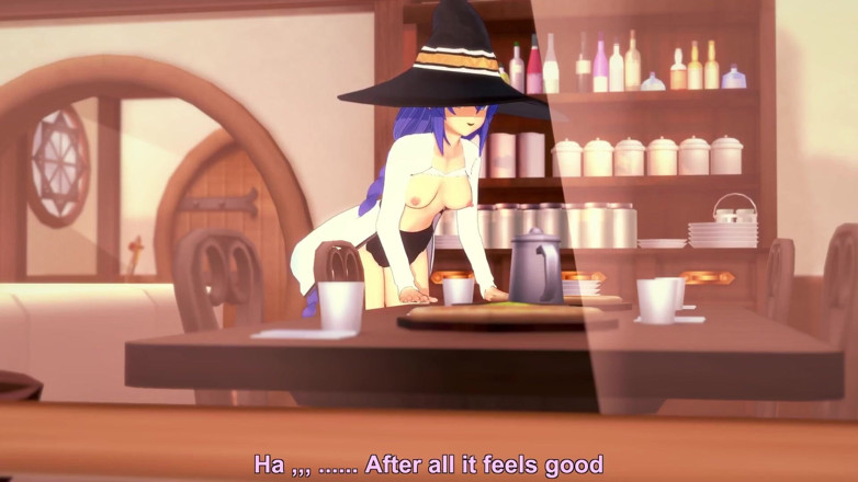 Wraith ward: Tření roxy na rohu stolu - Mushoku Tensei Hentai