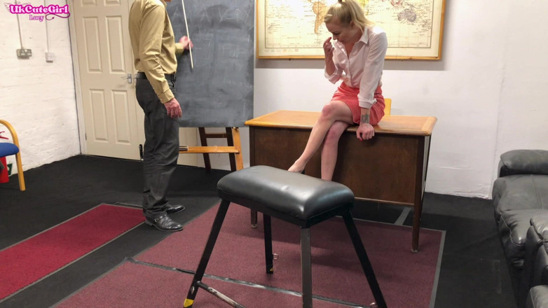 UKCuteGirl Lucy Lauren: Teacher Receives Cane &amp; Paddle Spanking Punishment