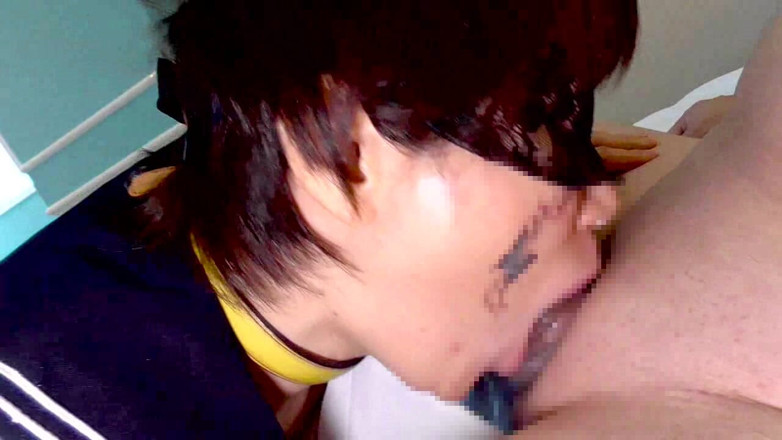 hiro_mayu_couple_jp: No.43 Sailor Uniform Cosplay &amp; Lewd Crest Tattoo Sex Pr