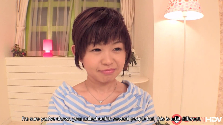 Japan HDV: Kaho Miyazaki shows us her pink pussy spread open