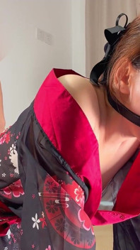 Wife in Kimono Sm Training Gag, Vibrator, Continuous Orgasms, Creampie