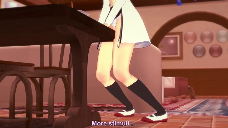 Wraith ward: Roxy Rubbing on the Corner of the Table - Mushoku Tensei...