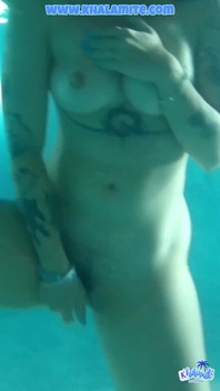 I'm Too Horny to Wait, Fuck Me in the Pool - French Hairy Risky Sex