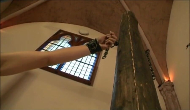 Absolute BDSM films - The original: Beautiful big boobs blonde foot and hand stretching, kneeling down...