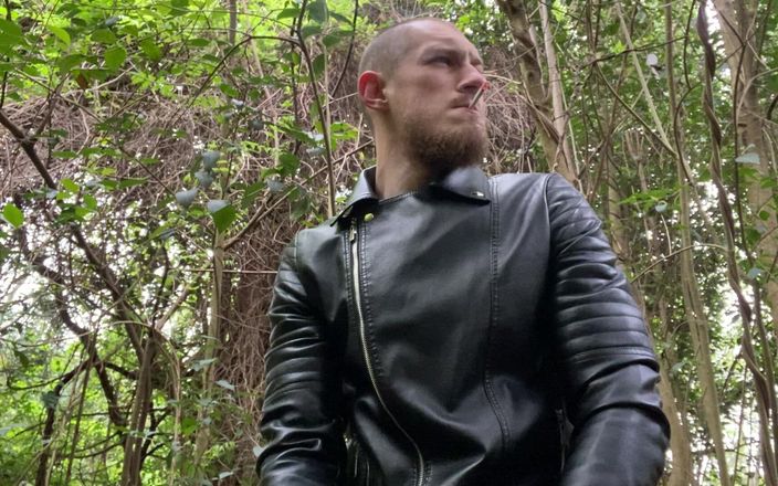 Hunky time: Leather Smoker