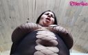 Riderqueen BBW Step Mom Latina Ebony: Grandota en primer plano sexo vaquera rebotando las tetas