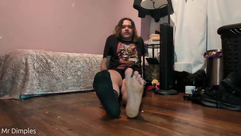 Mr Dimples: 운동 후 발과 엉덩이 JOI!