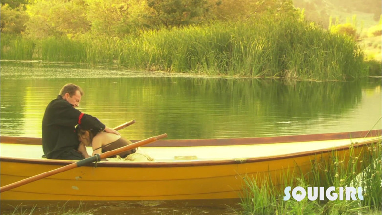 Squi girl: Cytherea gets fucked on river in the canoe