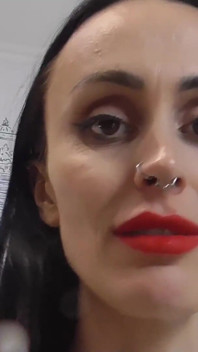 A Dark Gothic Giantess Spits Down on You!