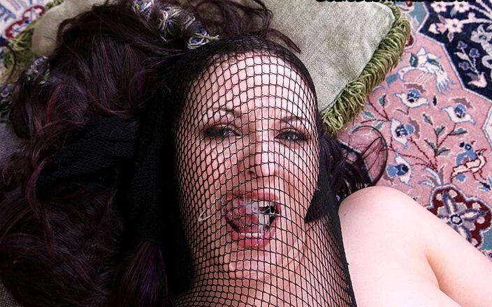 Rodney Moore: Epische kont kinky visnet in het gezicht vintage Caroline Pierce