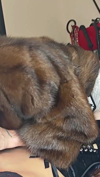 Trans Girl Ladyboy in a Sable Fur Coat Fucks Her GF in a Muskrat Fur Coat
