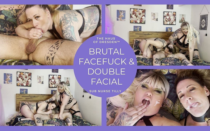 Elizabeth Dresden: Rough Facefuck &amp; Double Facial From Bear Husband &amp; BBW Wife