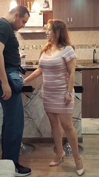 Horny Wife Seduces the Kitchen Repairman and Gets Fucked Fast Before Her Husband Comes Back Home