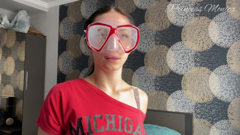 Princess Monica: Diving Mask Fetish
