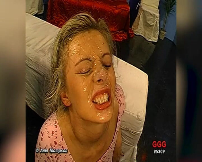 German Porn: Tina in Sperm Frenzy Wild Gangbang Bukkake Orgy