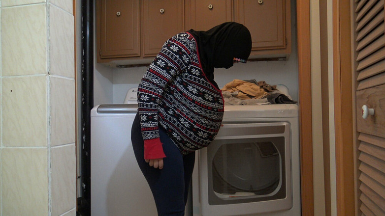 Souzan Halabi: Indische muslimische desi-ehefrau schwanger, vollgespritzt, bevor ehemann zur arbeit geht