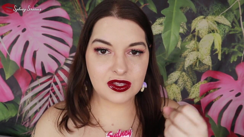 Sydney screams fetish: Edge for My Dark Lips