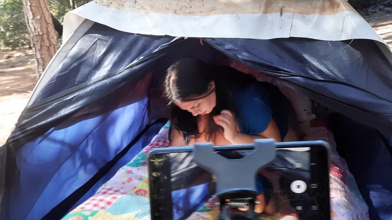 Riderqueen: Мачеха за кулисами снимает на улице