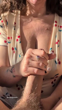 Hotwife Dirty Talking Hand Job