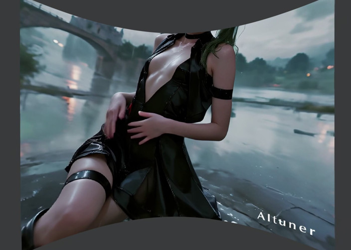 AItuner VR: [3d VR Sbs] Black Leather, Green Hair, and the Kind...
