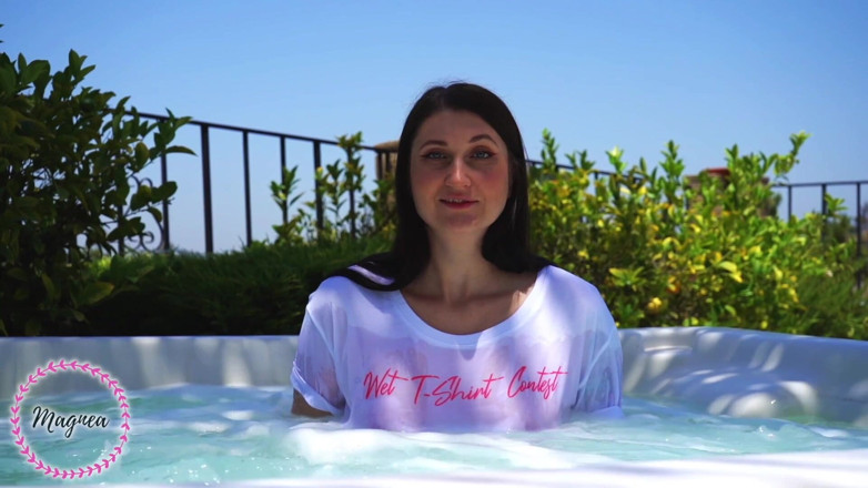 Magnea: Hot tub wet T-shirt contest