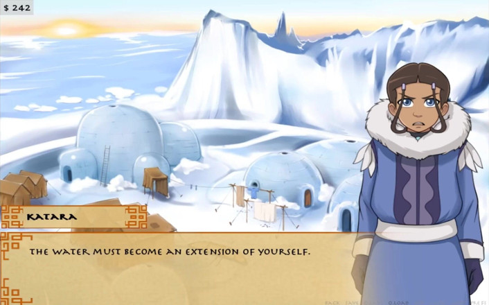 Cartoon Play: Four elements trainer part 9 (Book 1 water) (Slave route)