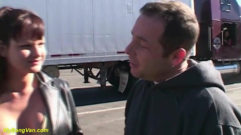 My Bang Van: Crazy MILF rough bangvan DP fucked