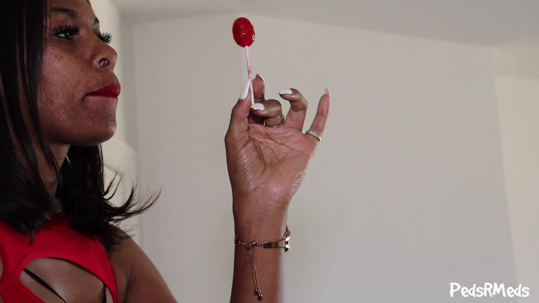 PedsRMeds: Prettyfeetdontcheat Naughty Elf Enjoys Her Lollipop
