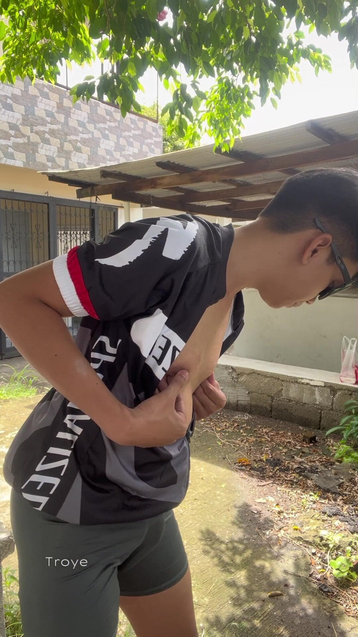 Troye_AsianPinoy: Horny Cyclist Boy Outdoor Masturbation