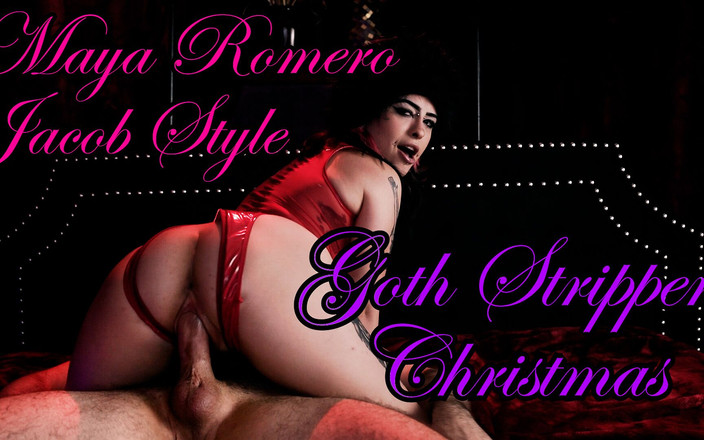 Exquisite Butts: Maya Romero en Jacob Style - gothic stripper Christmas