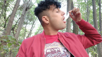 Idmir Sugary: Playing with Cruisers Used Condom in Mouth and Eating His...